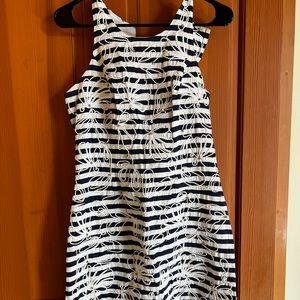 {Lilly Pulitzer} Navy and White Striped Dress